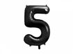 Picture of FOIL BALLOON NUMBER 5 BLACK 34 INCH